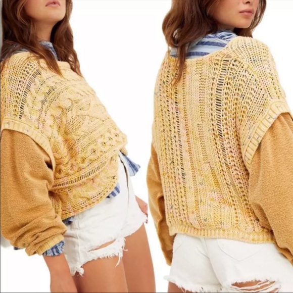 Free People Sweaters - NWOT Free People Honeycomb Sweater XS